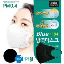블루본 KF94 대형 새부리형 마스크 블랙 50매