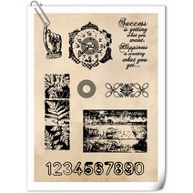 조립도장 스탬프 크리에이티브 빈티지 투명 실리콘 DIY 스크랩북 사진 앨범 엠보싱 고무 스탬핑 2023, [05] SC105