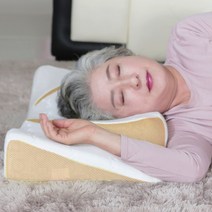 잠으로 옆잠베개 특허받은 경추 메모리폼 숙면 베개 일자목 코골이 배게+정품 베개커버 추가증정, 옆잠베개 베이지+추가커버