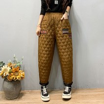 여성 오리털 패딩 조거팬츠 여자 겨울 하늘비즈 A25 M852Q454