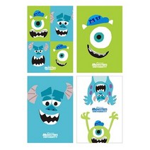 디즈니 몬스터 대학교 패드 편지지 (랜덤 1권) 기념일편지/편지/카드/편지/패드편선지/빈티지편지지/생일편지지/엽서/유리병편지/이색편지