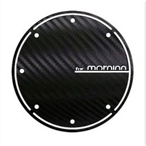 올뉴모닝 차량 전용 카본 주유구 데칼스티커 튜닝 악세사리, 올뉴모닝-블랙카본