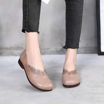 WZC 중년여성 단화 보트화 말랑 발편한 미끄럼방지 플랫 슈즈 슬립온 신발 여름 엄마 할머니