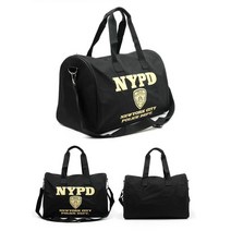 NYPD 타이포 여성 공항패션 캐리어보스턴백 여행보조백 수납많이되는 휴가가방 유행타지않는