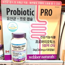 웨버 네추럴 유산균 100캡슐 100억마리x528ZV, 1, 본상품선택