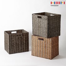 한샘 라탄 패턴 바스켓 대 바구니 보관 수납 빨래 소품정리, 한샘 라탄 바스켓 대, 0203368  브라운