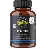 biotiva 클로렐라 정제 유기농 고용량 – 300 – 500 mg 펠렛 팩 – 100 순수 비건 – 조류 – 마그네슘 스테아레이트 없음 – 독일에서 병입 및 관리(de-Öko-