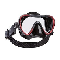 스쿠바프로 시너지 2 편안한 스트랩 마스크, Black / Red