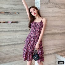 가바바 여성 원피스 보기만해도 시원해지는 꽃무늬 나시 롱원피스 G48765