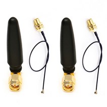 433MHz 안테나 IPEX IPX ufl. Pigtail 케이블 1.13 Lora Lorawan 3dbi GSM 433 MHz 지향성 SMA Male 커넥터, 2 pieces