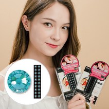 와사비네코 귀지압패치 쥬얼리 스톤 크리스탈 귀침 이어 테라피 스티커, 블루지르콘20pcs_M(3.0mm), 1set