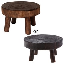 고재스툴 원목스툴 화분 낮은의자 스톨 스텝스톨 쇼파발받침 홈 정원 파티오 선반, l, 갈색