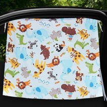 승용차햇빛가리개 자동차암막커튼 차량블라인드 카커튼, 필수선택, 17코끼리 1PCS