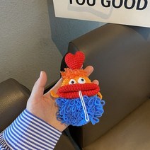 수제 크로셰 키 케이스 귀여운 소시지 입 자동차 지갑 가방 열쇠 고리 뜨개질 양모 펜던트, H