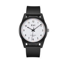 저소음 수능시계 커플시계 우레탄 패션시계 EUI3202-BW