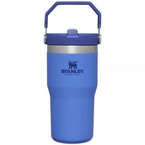 Stanley 아이스플로우 스테인리스 스틸 텀블러 빨대 포함 알파인156340, 20oz, Iris