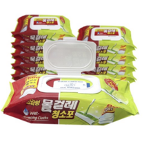 홈인더스트리 물걸레청소포 고급형 중형 25p, 30개입