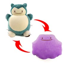 포켓몬 잠만보 메타몽 양면 인형 33cm