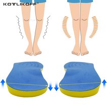 오다리깔창 휜다리 안짱 다리 교정 깔창 족근막염 발 뒤꿈치 패드 인솔 발 교정용 정형 안창, 1 쌍, 사이즈