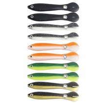 실리콘 510pcs 소프트 10cm 6g Bionic Loach 낚시 미끼베이스파이크 Crankbaits 4710960657, 10pcs 혼합 색상