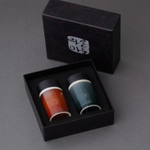 대접용 손님용 파티용 주당필수템 목넘김이 부드러운 마법의 술렁술잔, 로즈레드+오션블루(1set)