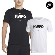 나이키 HWPO 드라이핏 남자 런닝 마라톤 반팔티셔츠 블랙 화이트