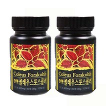 간편한 콜레우스 포스콜리 정 제 콜레우스 포스콜린 효능 콜레우스 포스콜리 추출물 분말 알약 타블렛 1일 2정, 2 Ee a