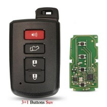 Jingyuqin Xhorse VVDI XM 범용 원격 키 8A4D Smart Keyless for Toyota fit Plus Max VVDI2 VVDI 미니 지원 갱신 및 재, 4 Buttons SUV