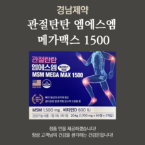 경남제약 관절탄탄 엠에스엠 메가맥스 1500 120정 (MSM MEGA MAX 1500)