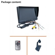 보조모니터 12 14 17 22 인치 새로운 10.1 인치 IPS 2 분할 화면 1024*600 AHD 자동차 모니터 DVR 운전 레, 01 Monitor only