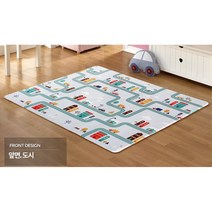 캐릭터 pvc 쿠션놀이매트 도로 키재기 초특대 층간소음방지, 동물농장