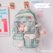대학생책가방 여성 하라쥬크 ULZZANG 고등학교 중학교 중소 대학교 무드 백팩 3546536577