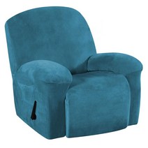 STK 옆 포켓을 가진 뻗기 우단 라운지 안락 의자 의자 가구 Slipcovers, 6