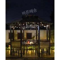 야외 정자 바베큐장 원두막 퍼걸러 팔각정 옥상 파고라 캐노피, 3.5m 팔각정 4벤치