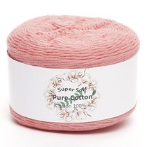 삼남뜨개실 퓨어코튼 100g 다섯개사면 한개더 면실 의류실 부드러운실, 13 피치 핑크