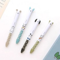 키키월드꼬망2색볼펜6958-다색볼펜 학용품 귀여운 동물볼펜, 단품