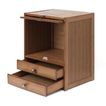 BEST 2단 우드센스 플랩도어 서랍 협탁 소파옆 미니 선반, 상세페이지 참조