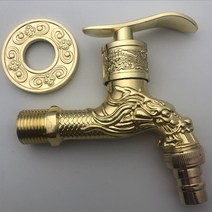 슬림수전 엔틱 전화기 샤워기 거위목 일반수도꼭지골동품 청동 세탁기 크레인 장식 야외 수도꼭지 빈티지, 08 10