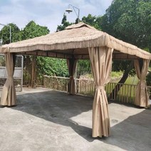 사각 볕짚 원두막 하와이 야자수 야외 카페 인테리어, I_3x4m