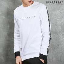 하트비트 에테플 맨투맨 베이직핏 레터링 긴팔티셔츠 커플룩 단체복 남자 여자 남여공용 커플티 빅사이즈 단체티