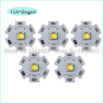 XM-L2 U2 1A 흰색 빛 xml2 LED 이미 터 전자 DIY 부품 20mm 방열판