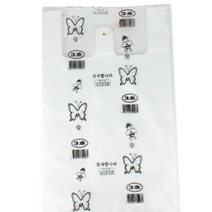 약국 문방구 아이스크림 흰색비닐봉투 봉다리 묶음, 1개