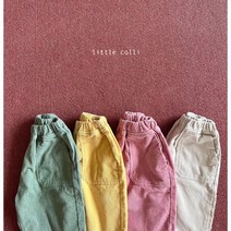 (바로배송) 리틀콜리 22 겨울 파스텔 고르뎅 팬츠 골덴 배기 바지 키즈 등원룩 주니어