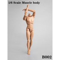 남성 근육 인체모형 소묘 웹툰 크로키 인형 남녀 입시 그림 만화 연습 피규어 12인치, B002