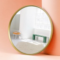 (최대20%할인) 위미러 베스트 카페 디자인 예쁜 벽걸이 거울 기획전 9종, 3.리비아 골드 원형 거울, 단일, 중대형(90x90)