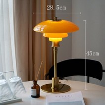 황동 테이블 조명 모던 럭셔리 옆조명 거실 집 장식용 침실 크롬 블랙 골드 베이스 메탈, Gold and orange S