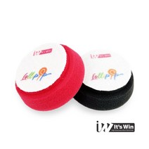 잇츠윈 롤리팝 왁스 어플리케이터 리필패드 왁싱 스펀지, 블랙(80ppi)