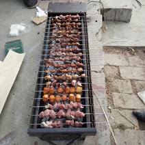 야외 대형 바베큐 자동회전 그릴 캠핑 숯불 고기 불판, 휴대폰 보조배터리 연결가능 길이 60cm