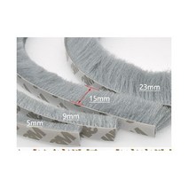 흡음재 방음 자재 부스 129463 자체 접착 씰링 방풍 브러시 스트립 1 미터 홈 도어 창 개스킷, 10 - 9x9 브라운