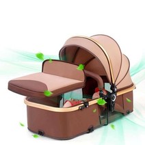 산책 강아지 유모차 펫모차 중대형 노령견 고양이, 럭셔리 에디션--아시아 알루미늄 합금 4륜